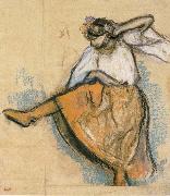 Edgar Degas Russian Dancer oil on canvas